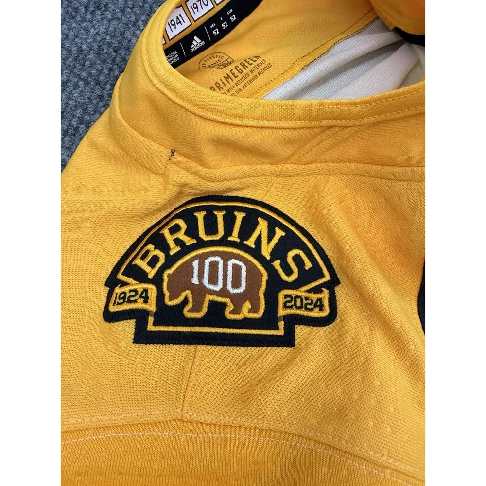 Boston Bruins Size 52 adidas 100th Year Primegreen Authentic NHL Jersey - New